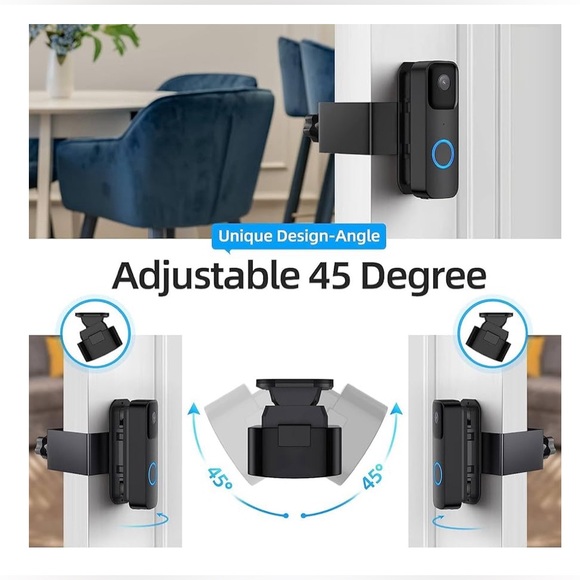 Blink Video Door Bell AND MOUNT (Black, Like New) - Picture 13 of 16